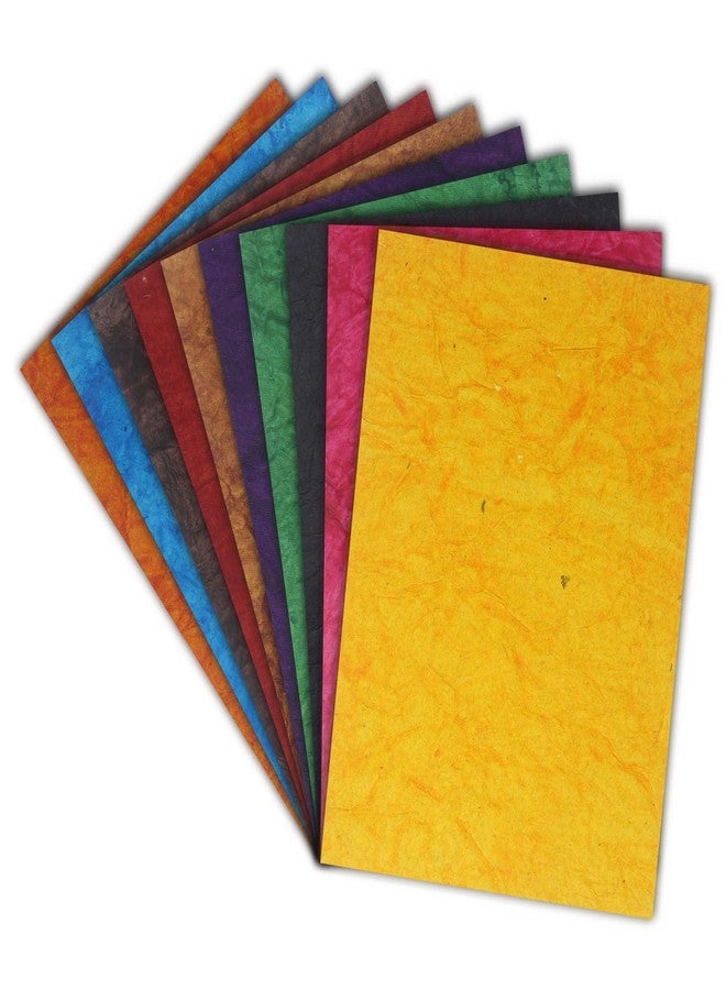 Lakeer A4 Handmade Paper Thick Mulberry Paper Pack Of 10 Sheets,29.7Cm X 21Cm Decorative Diy Craft Tear Bears Paper Piecing Scrapbook Wedding Decorative Making Flower Card Invitation,Watercolor - Image 1